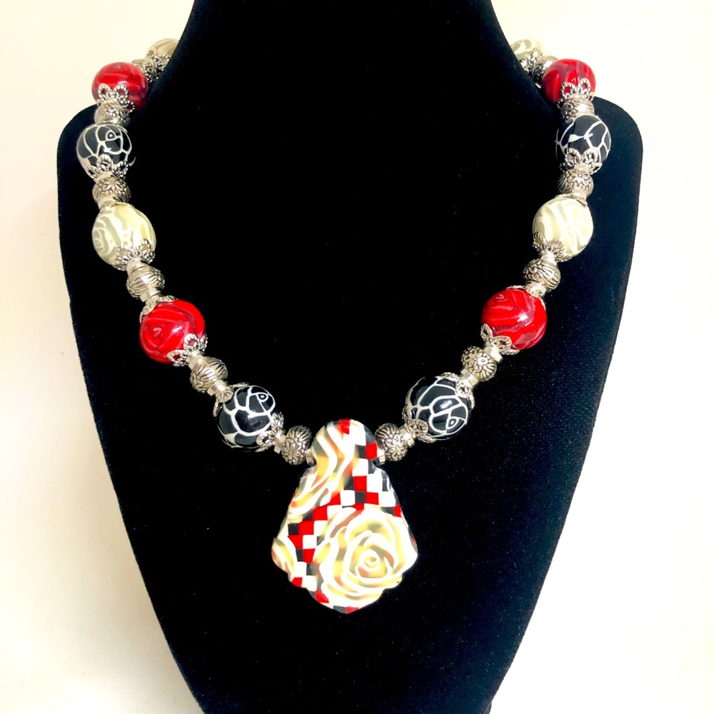 Handmade necklace and beads